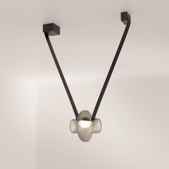 Etat-des-Lieux Grey Glass 1B Pendant, Contemporary Adaptive Lighting System
