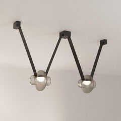 Etat-des-Lieux Grey Glass 2B Pendant, Contemporary Adaptive Lighting System