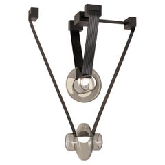 Etat-des-Lieux Grey Glass 2C Pendant, Contemporary Adaptive Lighting System