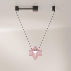 Etat-des-Lieux Pink Glass 1C Pendant, Contemporary Adaptive Lighting System