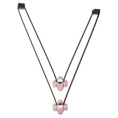 Etat-des-Lieux Pink Glass 2A Pendant, Contemporary Adaptive Lighting System