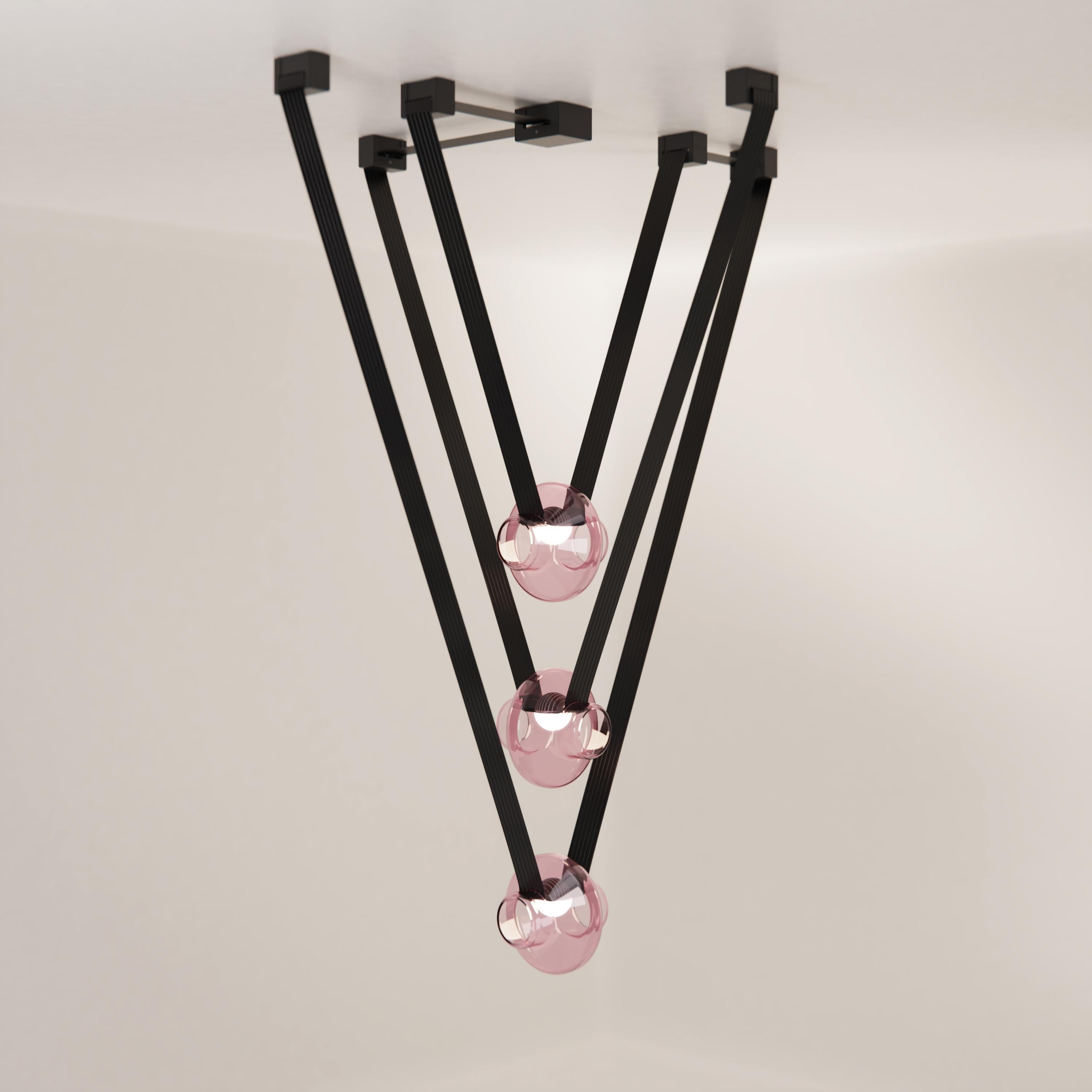 Etat-des-Lieux Transparent Glass 3A Pendant, Adaptive Lighting System by d'Armes For Sale 1