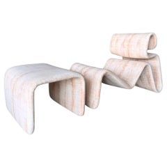 Etcetera Chair and Ottoman by Jan Ekselius, Sweden, 1970s