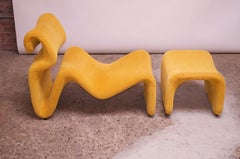 'Etcetera' Chaise Lounge and Ottoman by Jan Ekselius for J.O. Carlsson
