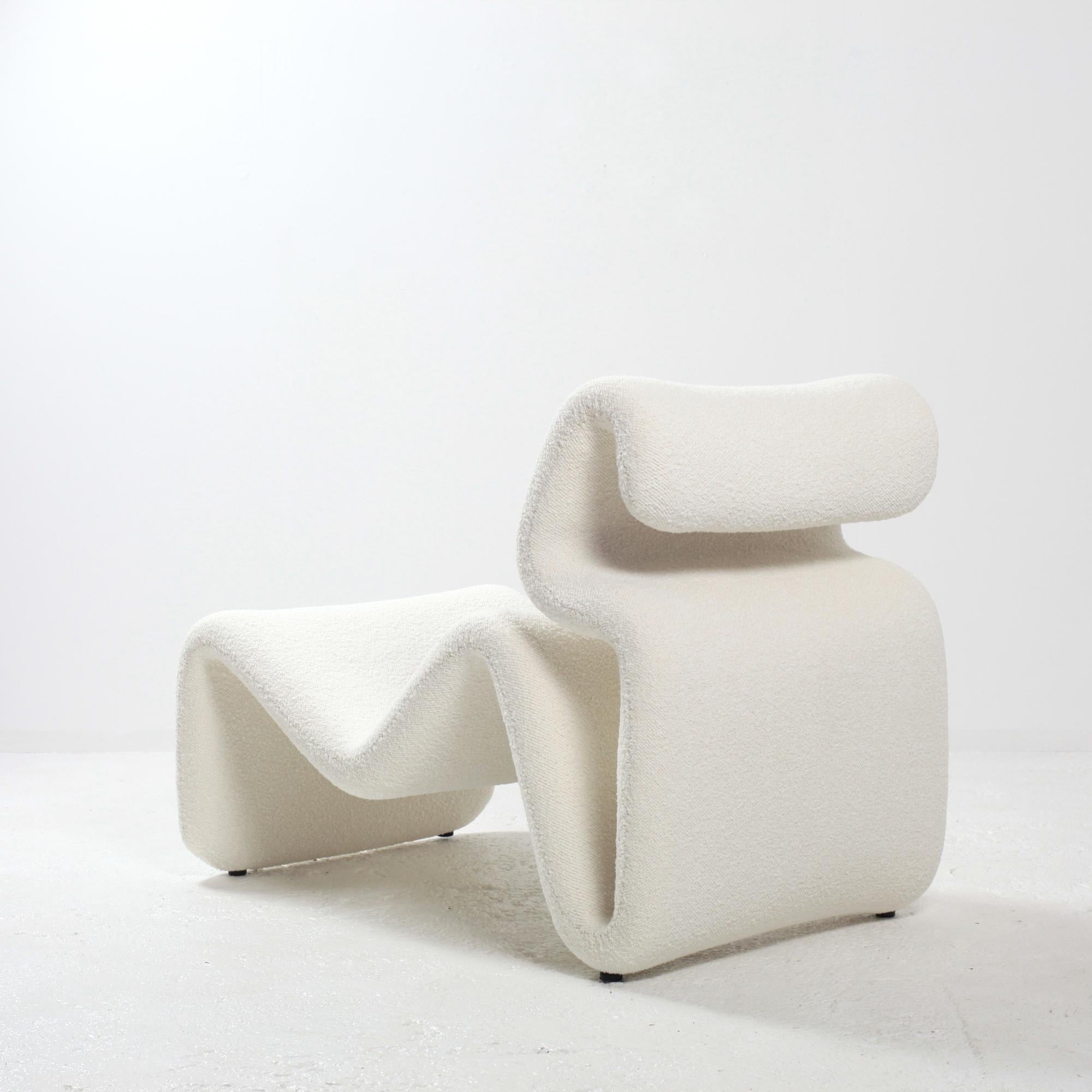 Late 20th Century Etcetera Lounge Chair With Footstool by Jan Ekselius for JOC Sweden 1970s