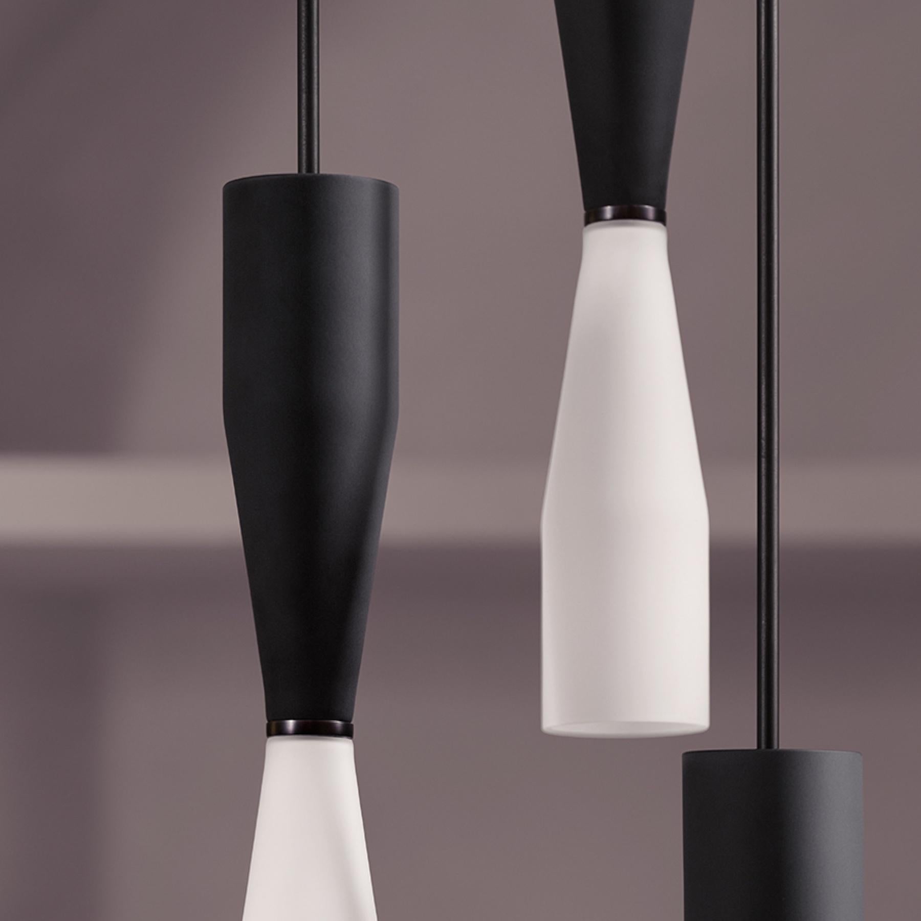 Modern Etcetera Pendant Grouping -  Glass by Lightmaker Studio For Sale