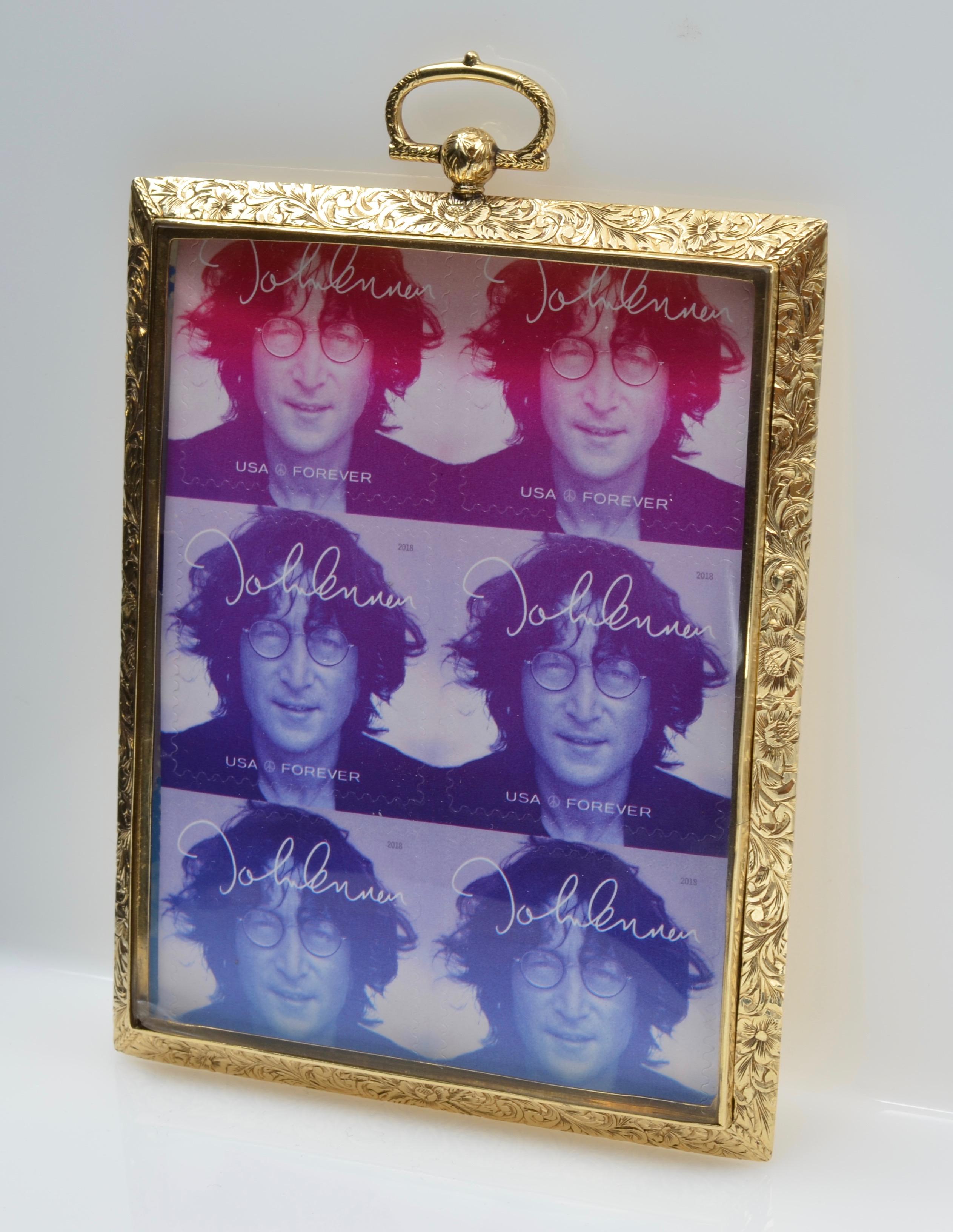 solid gold picture frame