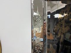 Etched And Beveled Venetian Mirror