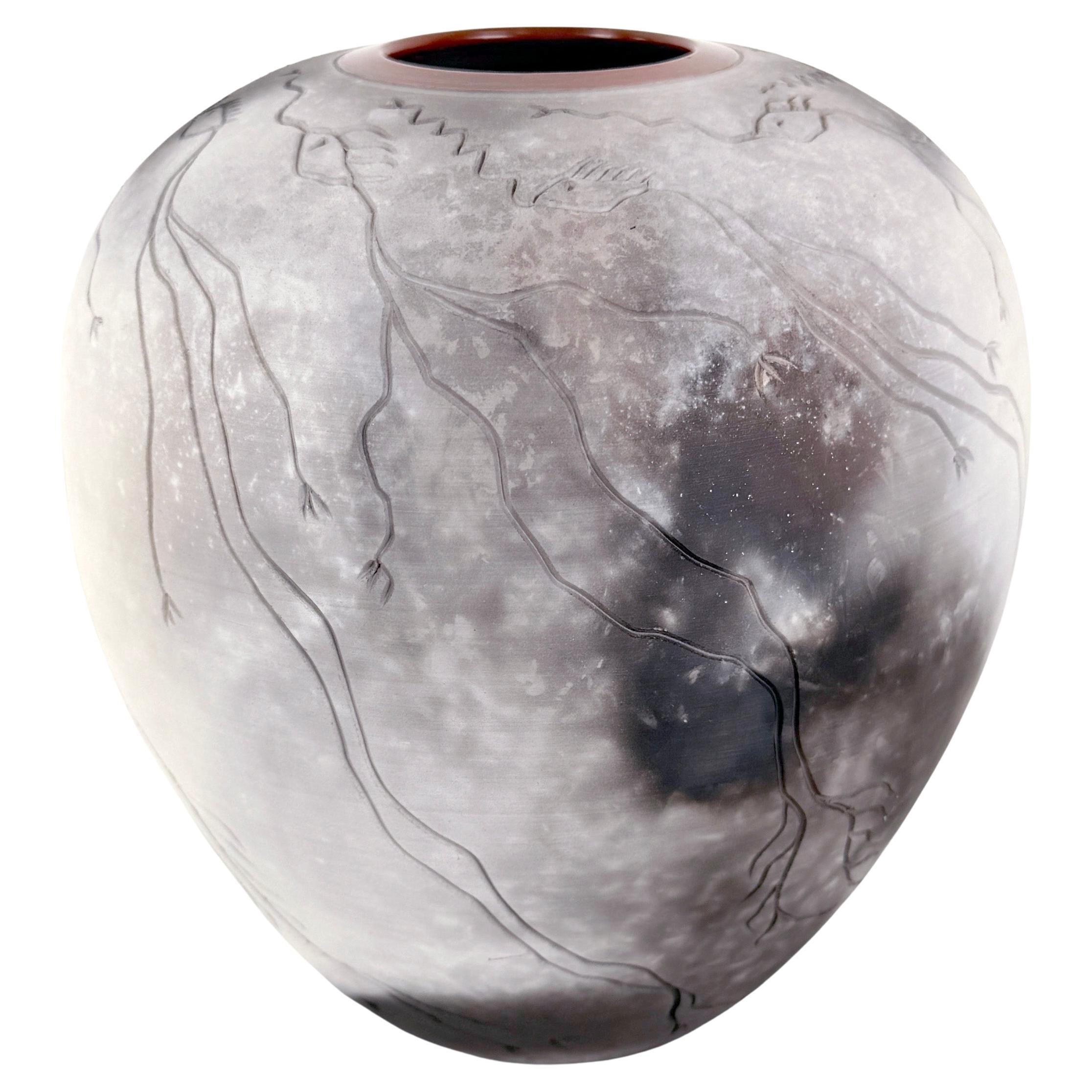 Ciotola incisa e brunita Influenze asiatiche e dei nativi americani di Nancee Meeker