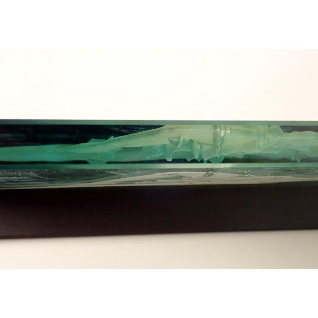 Etched Art Glass Panel Sculpture by Wendy Saxon Brown 4