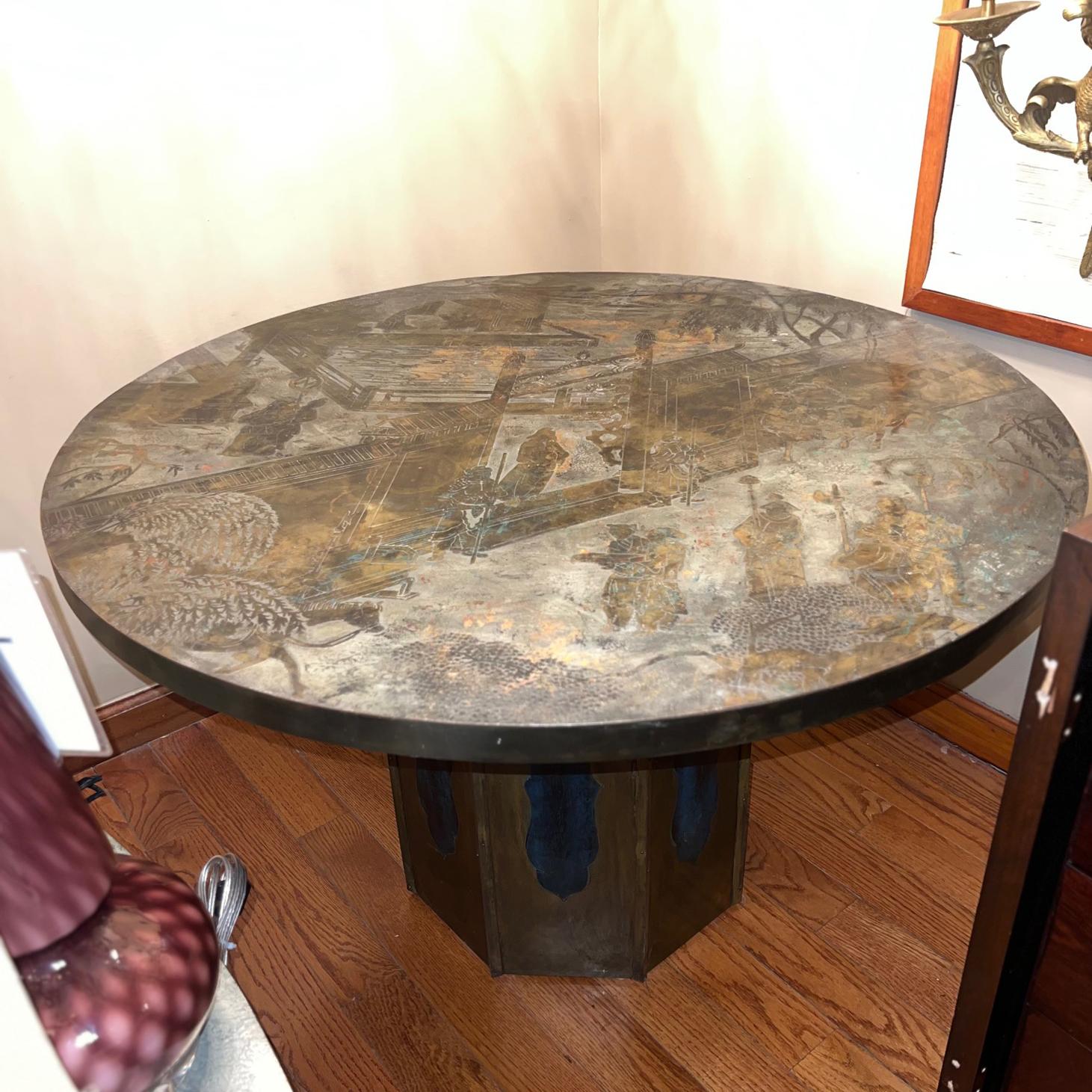 Etched Brass Coffee Table by LaVerne For Sale 2