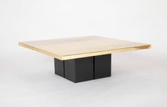 Etched Brass Coffee Table by Meidrier
