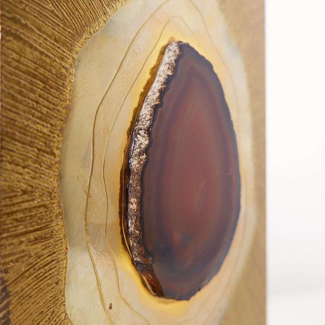 Etched Brass Lamp by Georges Mathias - Belgium 1970s For Sale 7