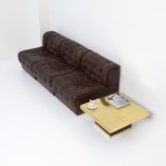 Beistelltisch aus geätztem messing von Georges Mathias