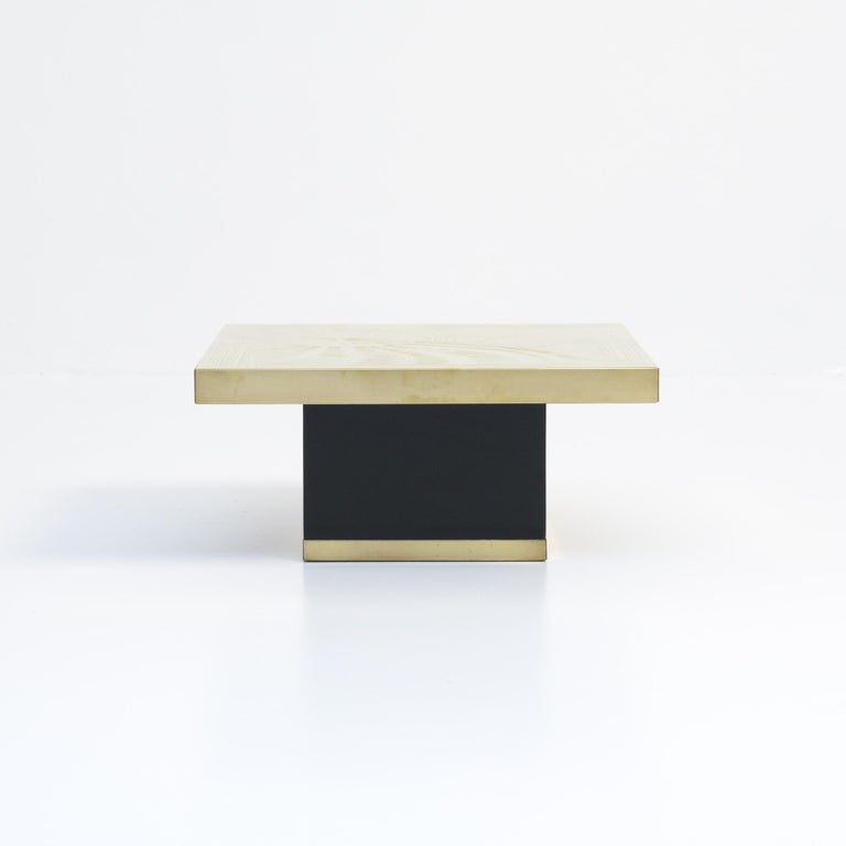 Etched Brass Side Table by Georges Mathias For Sale at 1stDibs