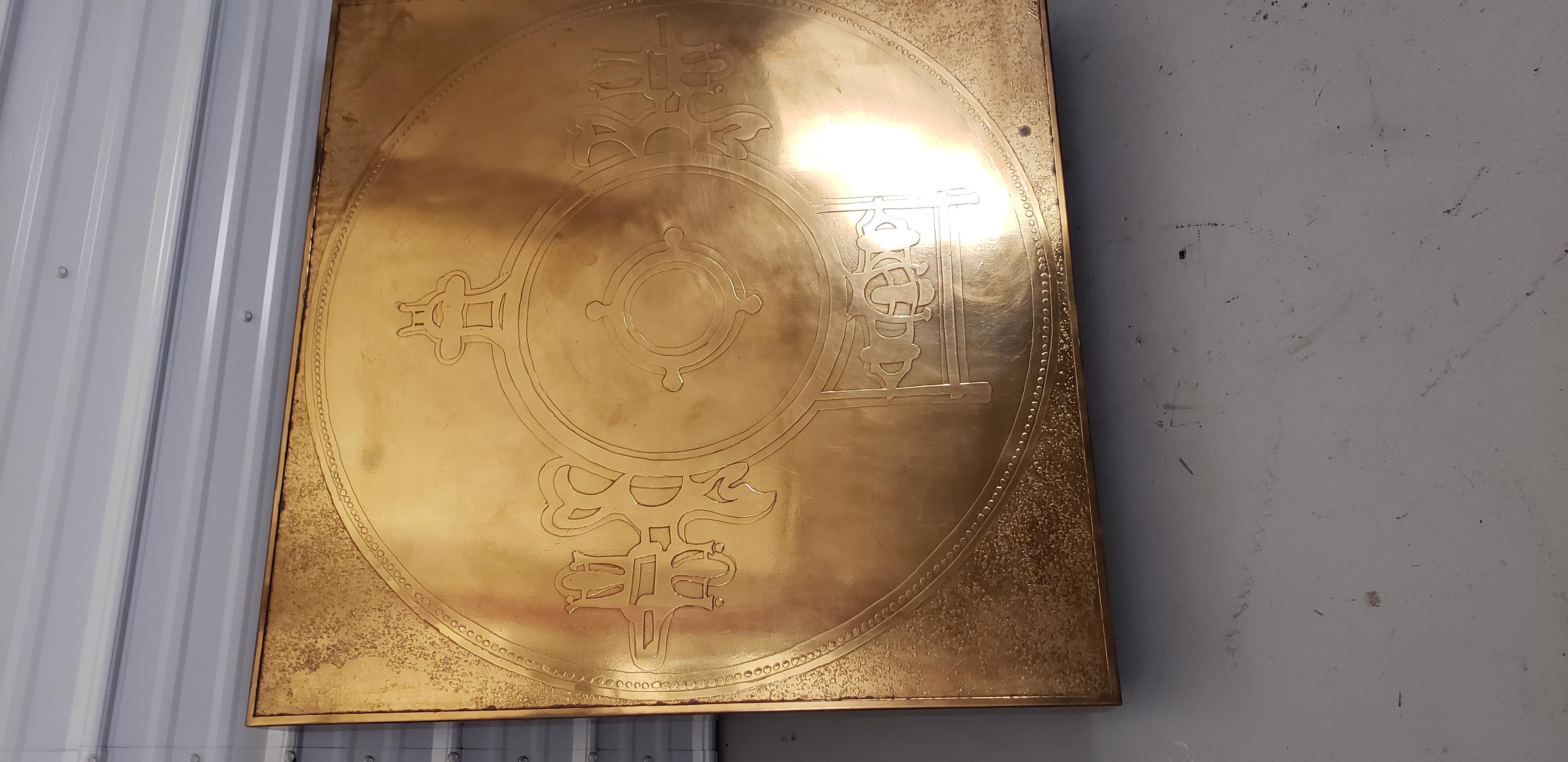 Etched Bronze Coffee Table by Marc D'Haenens For Sale 6