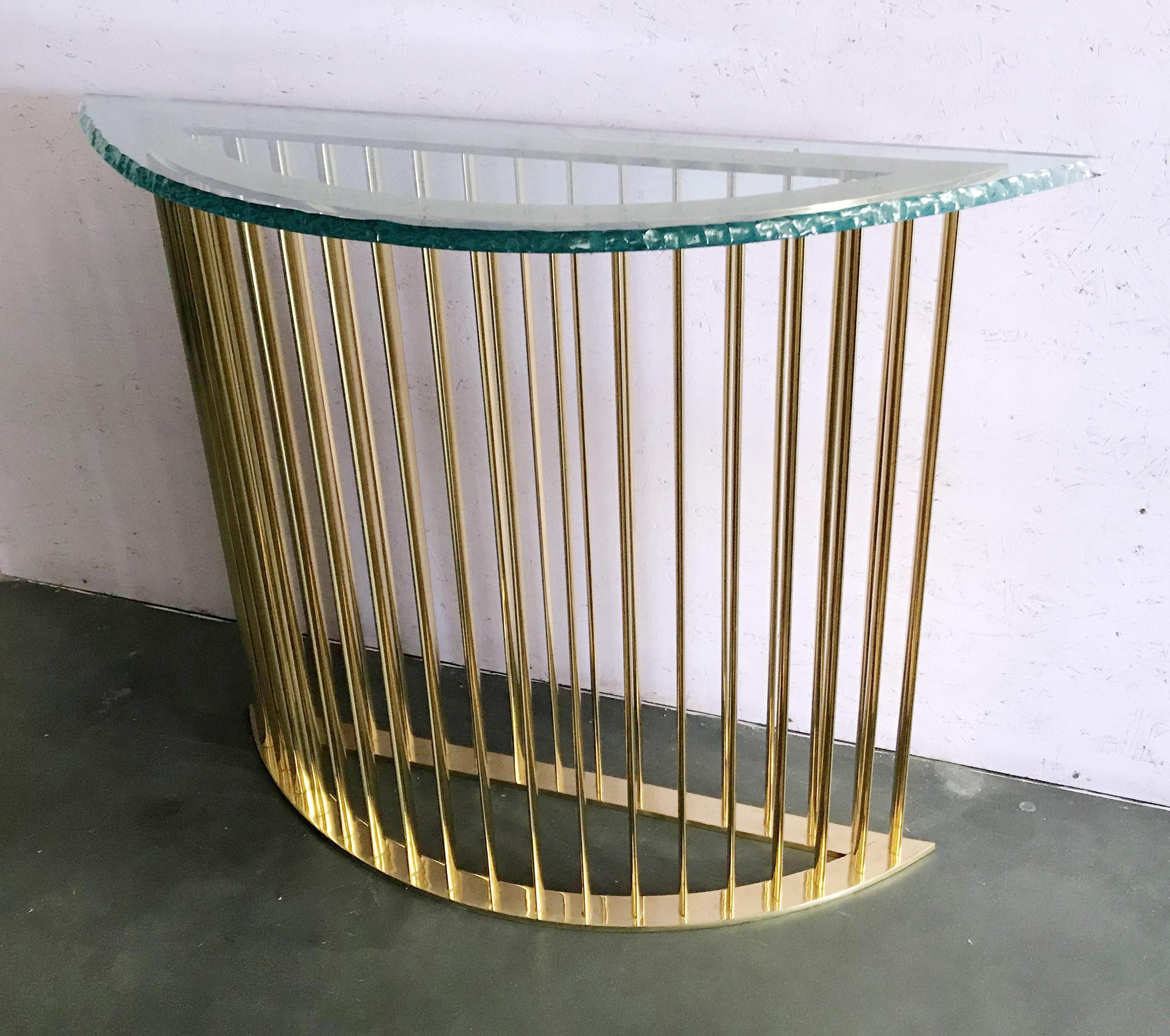 Etched Console Table FINAL CLEARANCE SALE In Good Condition In Los Angeles, CA