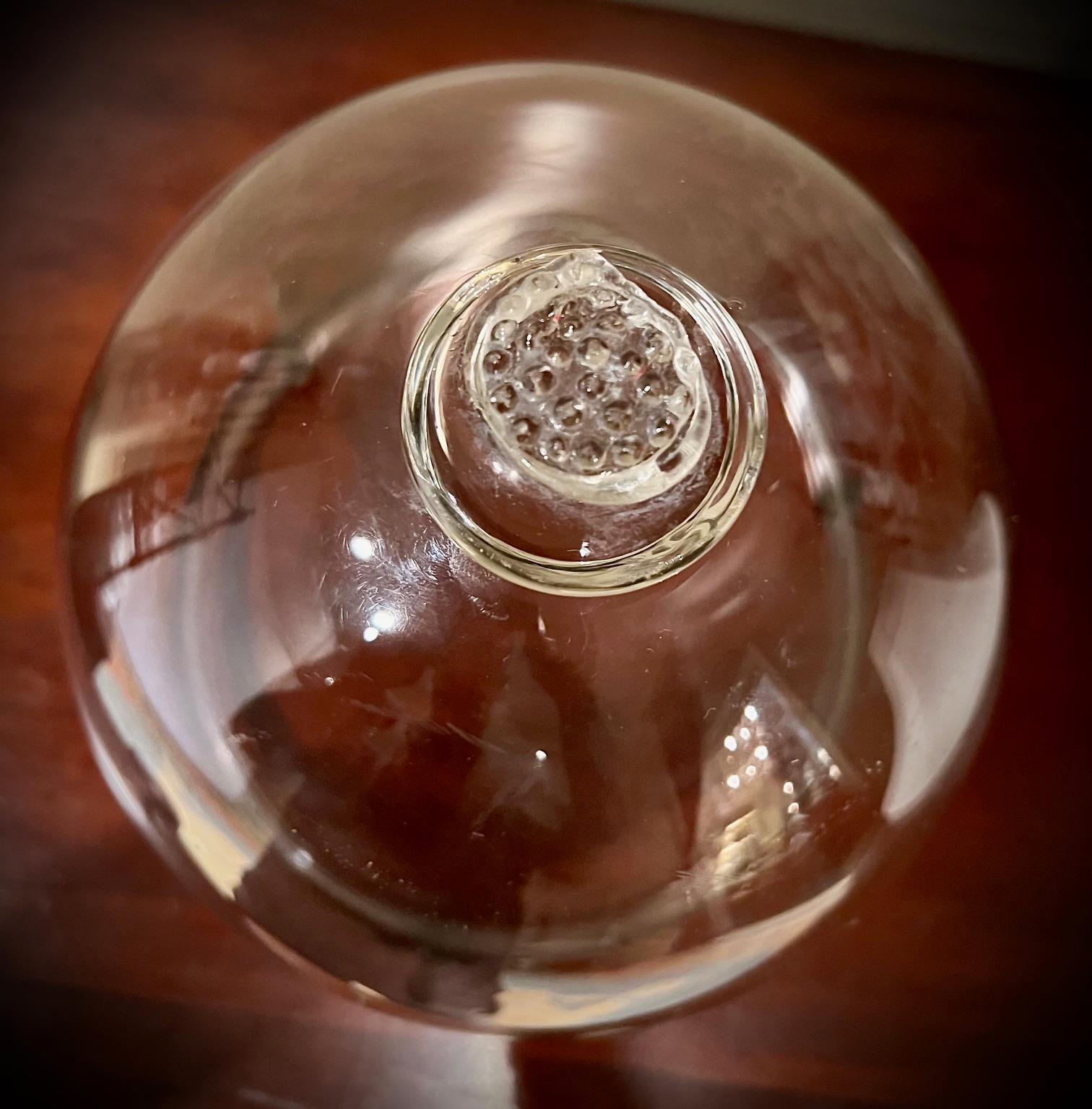 Etched Foliate 3-Light Bell Jar Lantern 4