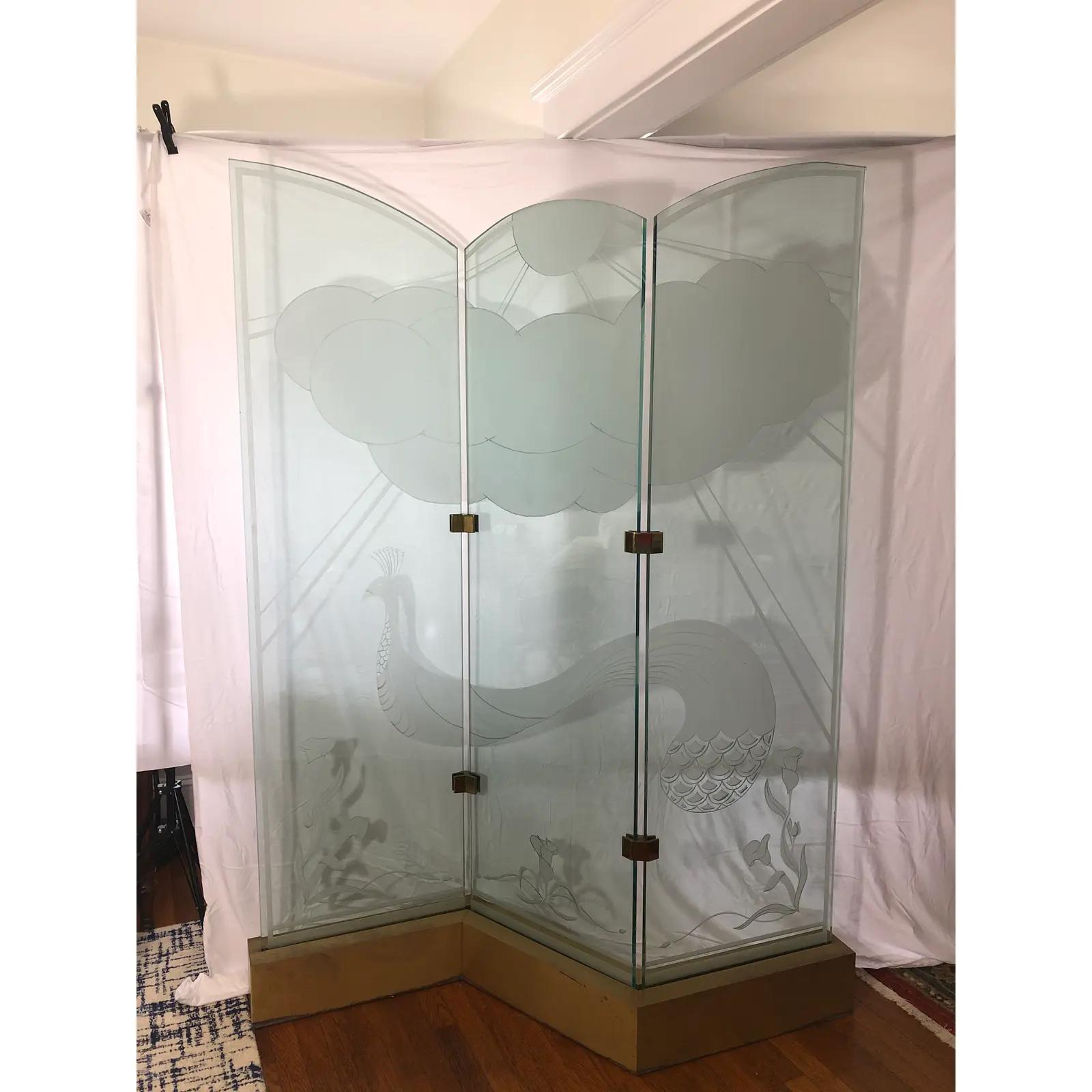 glass panel wall divider