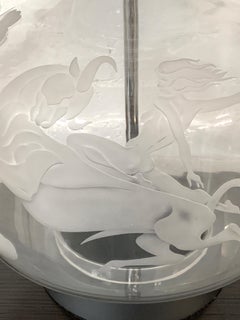Etched Glass Lamps