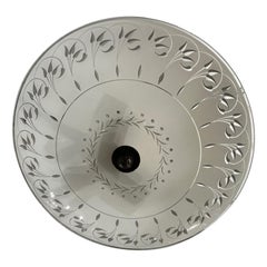 Etched Glass Light Fixture