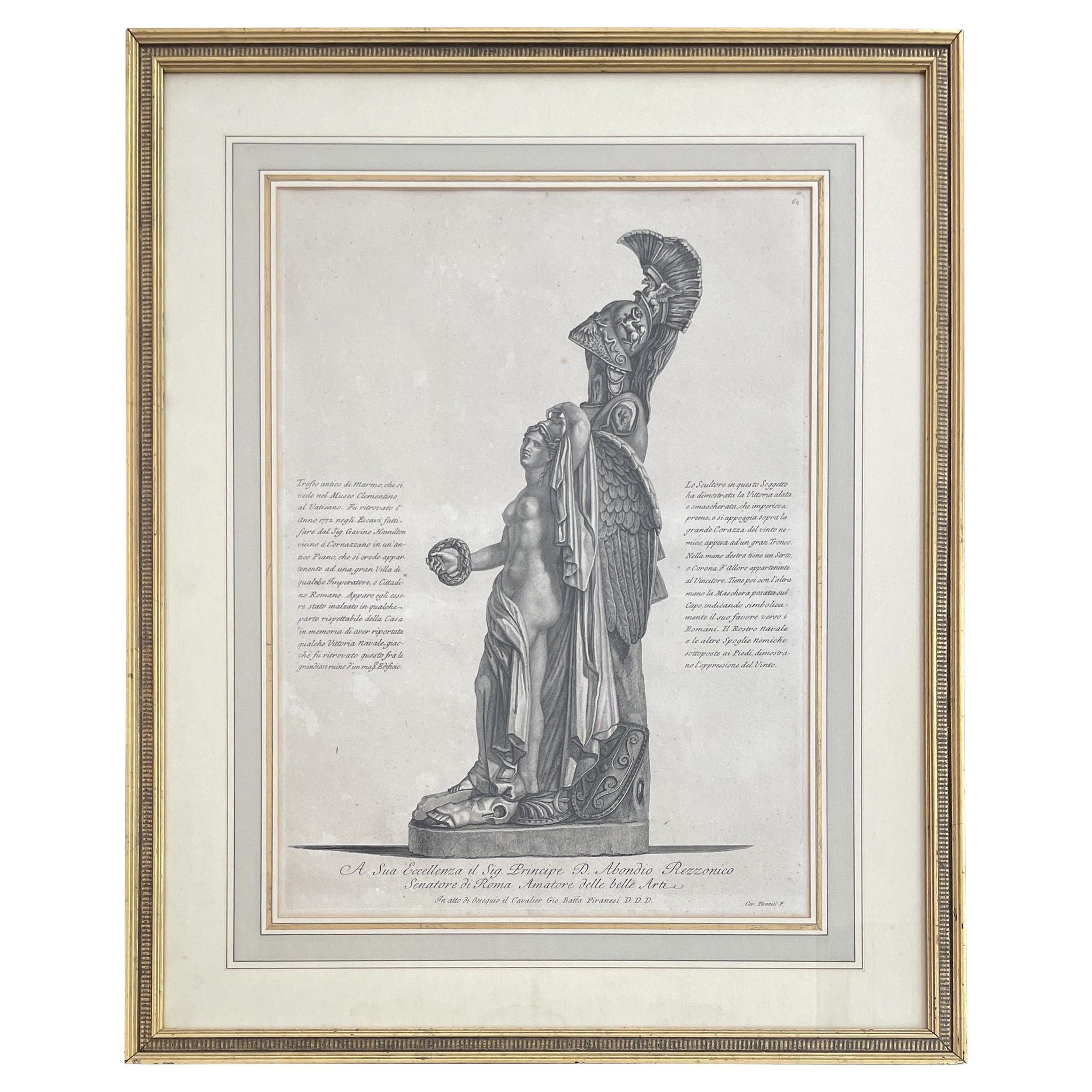 Etched Lithograph by Piranesi For Sale