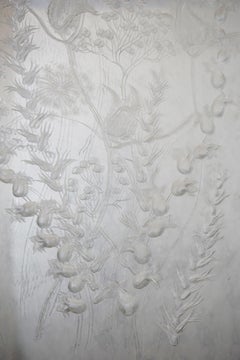 Etched Lucite Botanical Panel