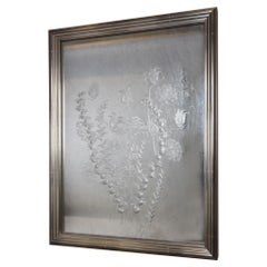 Etched Lucite Botanical Panel