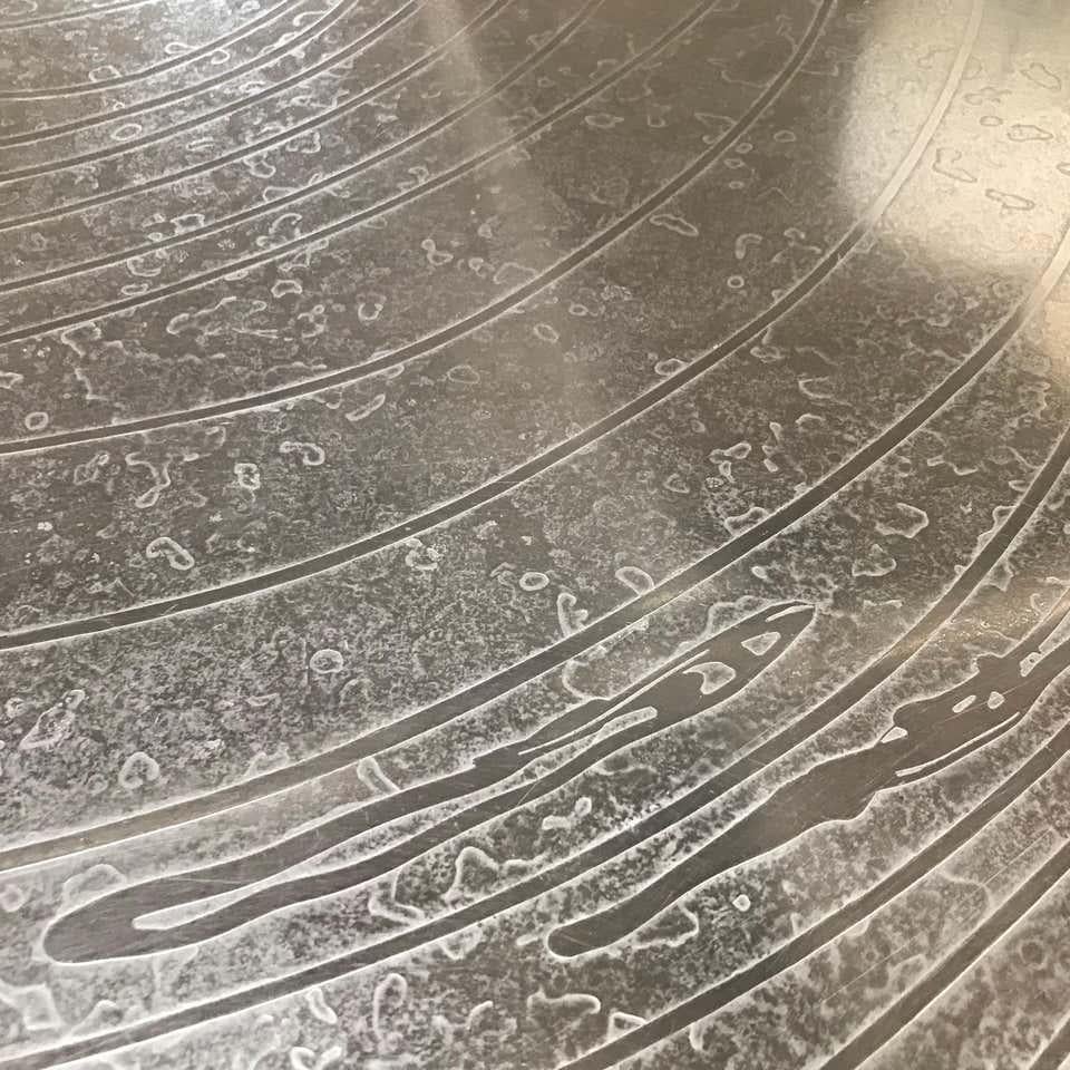 Etched Pewter Coffee Table by Christian Krekels In Good Condition In Pasadena, CA