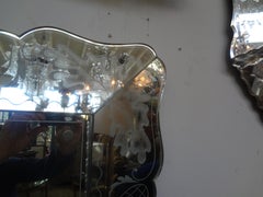 Etched Scalloped Venetian Mirror by Pietro Chiesa