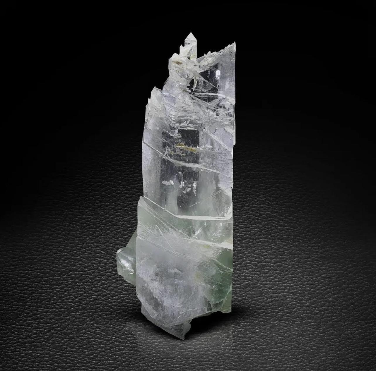 Etched Terminated Quartz With Byssolite Inclusion From Pakistan For Sale 3