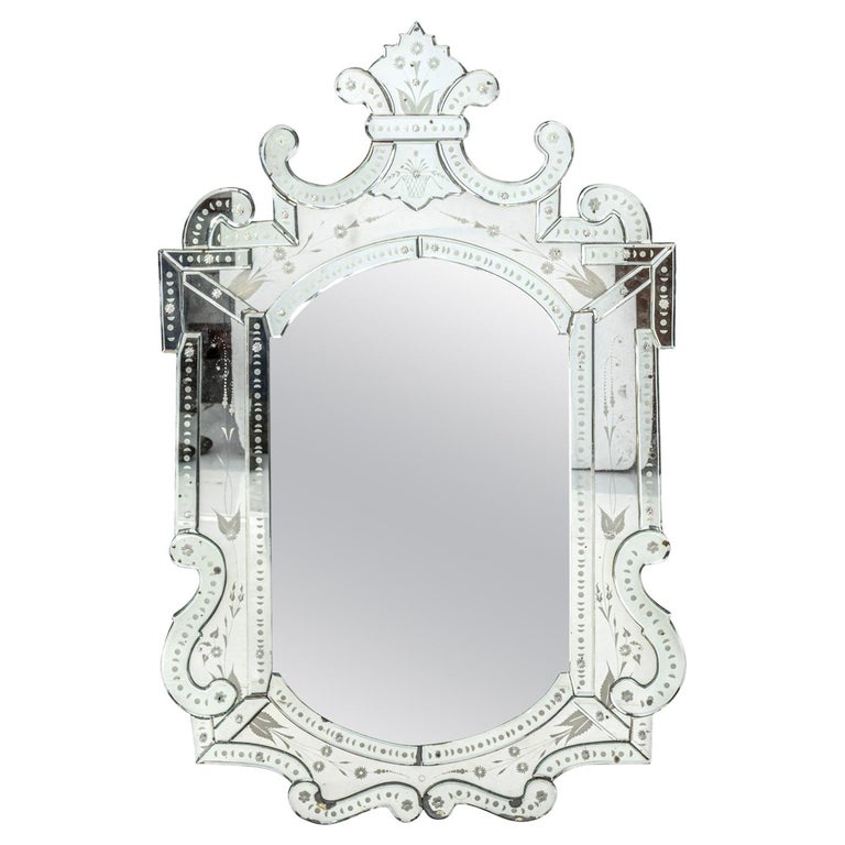 Etched Mirror For Sale at 1stdibs