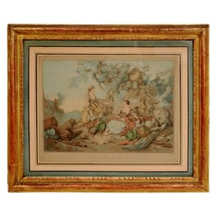 Gravure et aquatinte d'après Jean-Baptiste Huet:: français:: vers 1775
