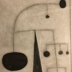 Etching by English Artist Oliver Gaiger, England, Contemporary