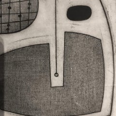 Etching by English Artist Oliver Gaiger, England, Contemporary