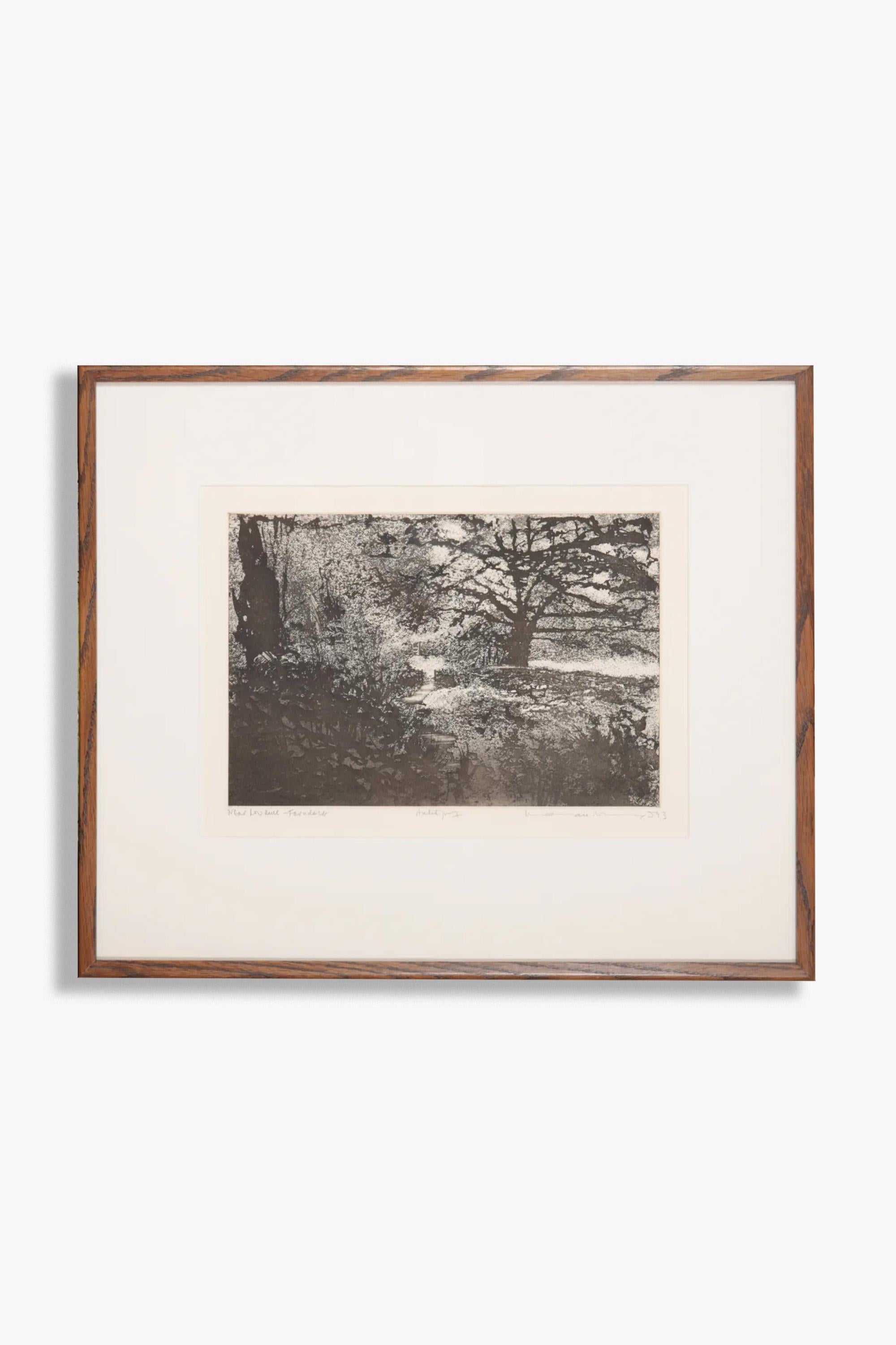 Aguafuerte de Norman Ackroyd 'Cerca de Low Mill, Farndale' A.P. Grabado en venta