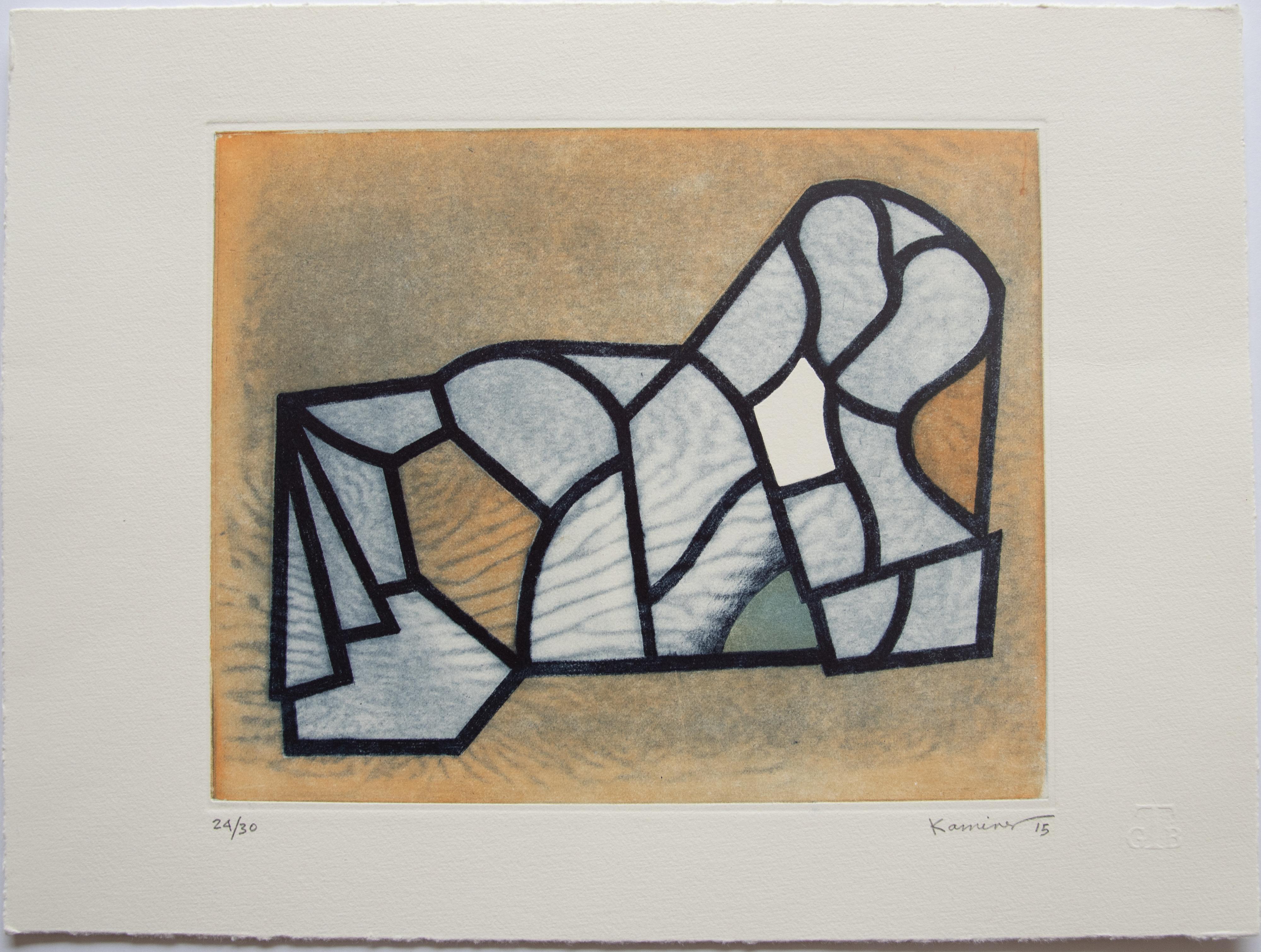 This work is engraved on copper plate with 100% cotton paper. 
Etching, aquatint, drypoint. 
Edition 24/ 30

About the artist
Mexican contemporary painter and sculptor, Saúl Kaminer (1952), is best known for his abstract pieces containing