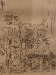 Etching for Chapter XIV of ‘La Belle Enfant’ by Raoul Dufy