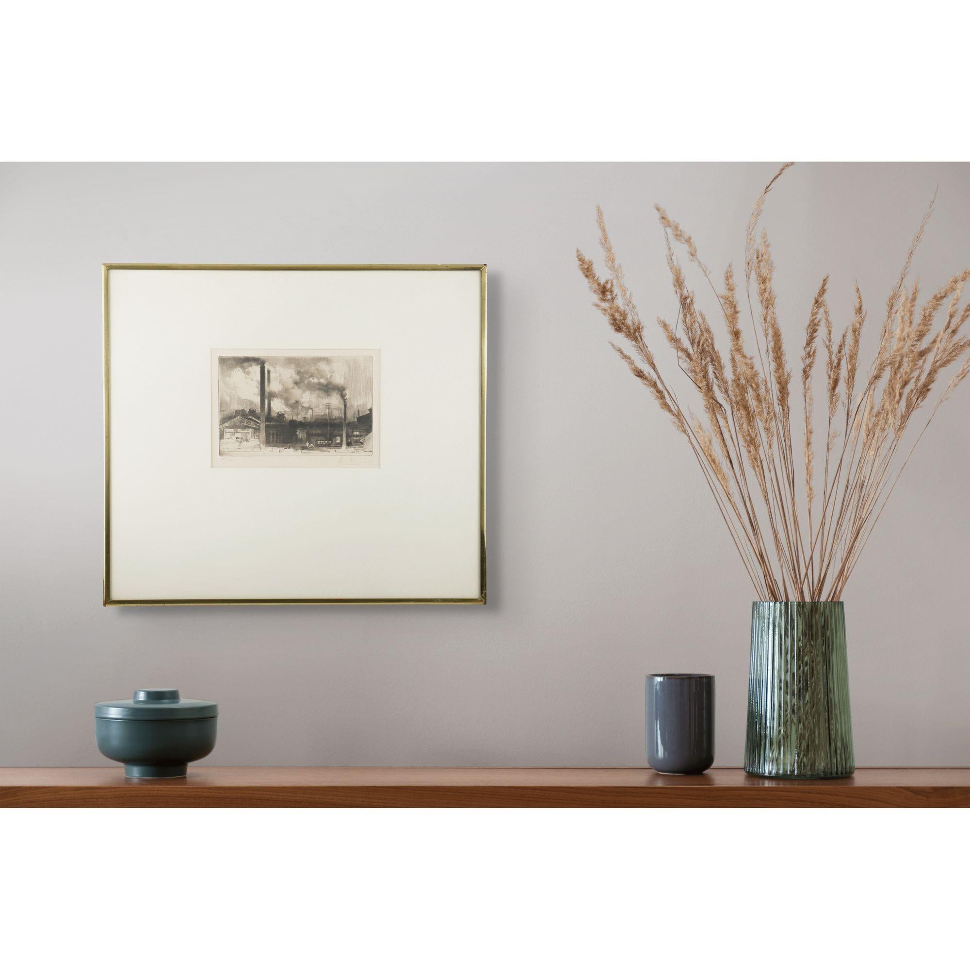 Aguafuerte de un paisaje industrial de Auguste Brouet, 1925 en venta 2