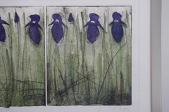 Watercolor on Paper "Iris Spring" by Scott Olson