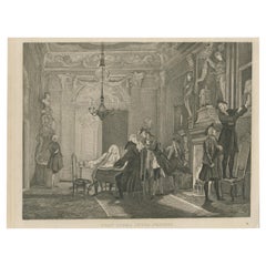 Acquaforte su Chine Collé dopo il dipinto di Cornelis Troost, 1850 ca.