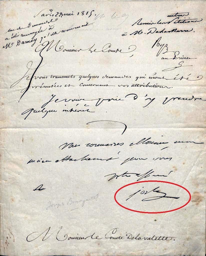 Portrait gravé à l'eau-forte de Joseph Napoléon avec cadre doré et signature autographe importante en vente 10