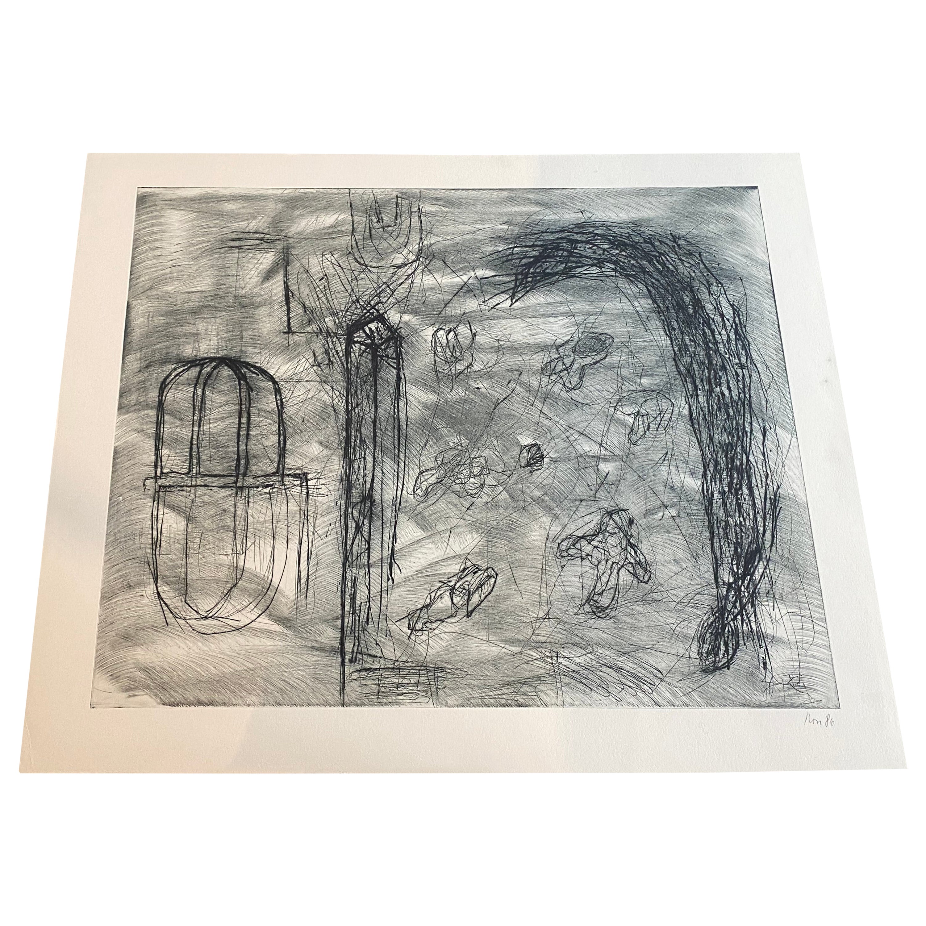 Gravure signée et datée par Rolf Rose