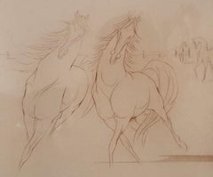 Etching with acquatint  by Paul de Chabot (1932-)