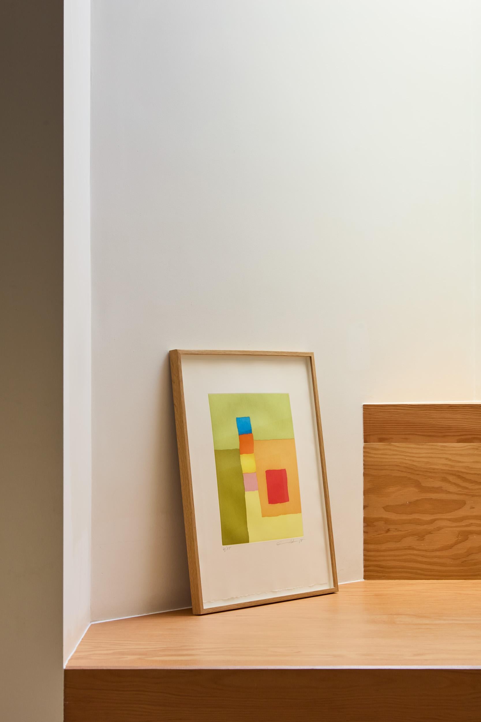 Totem -- Gravure à l'eau-forte, estampe d'Etel Adnan en vente 1