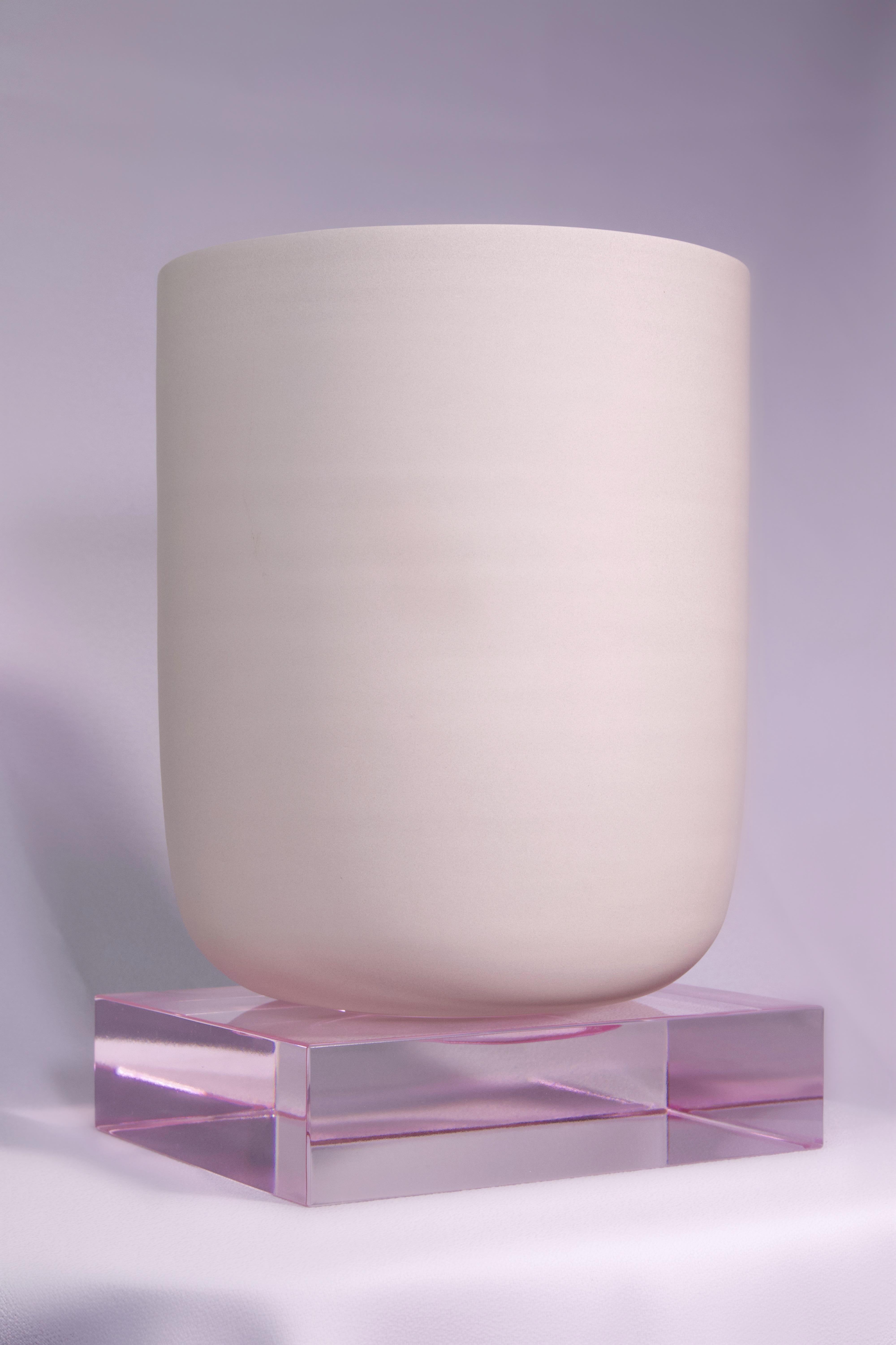 Handmade Clay & Czech Glass Collectible Sculpture — ÉTER Objects, PEANA 01S For Sale 7