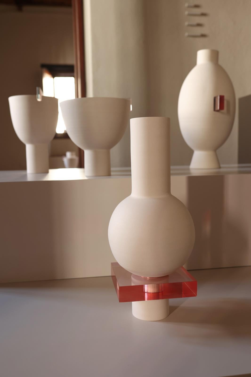 ETER Collectible Object . VANO 001 . Handmade Clay & Czech Glass piece. Limited In New Condition For Sale In Miami, FL