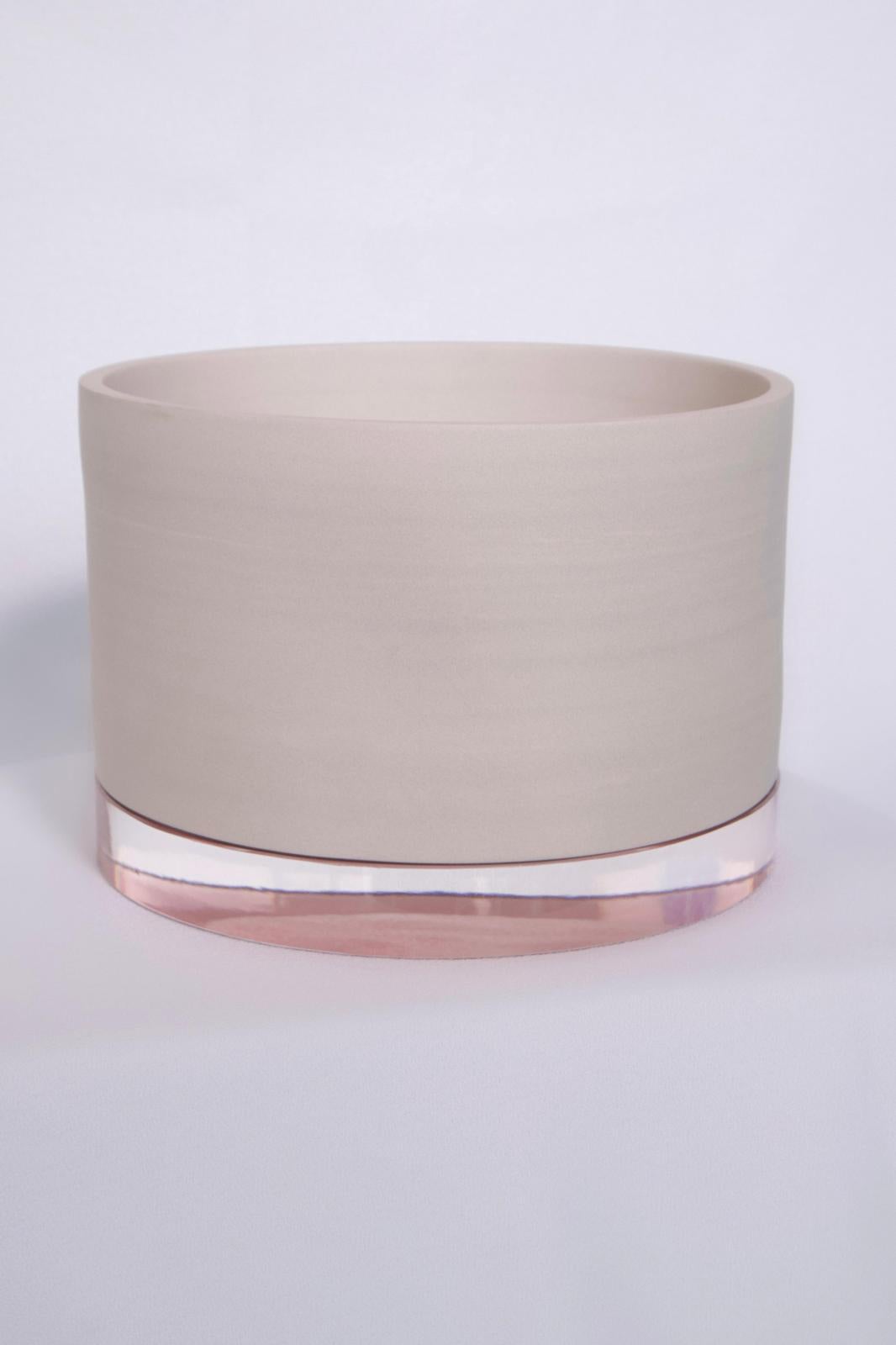 Hand-Crafted ETER Collectible Object . VANO 002 . Handmade Clay & Czech Glass piece. Limited For Sale