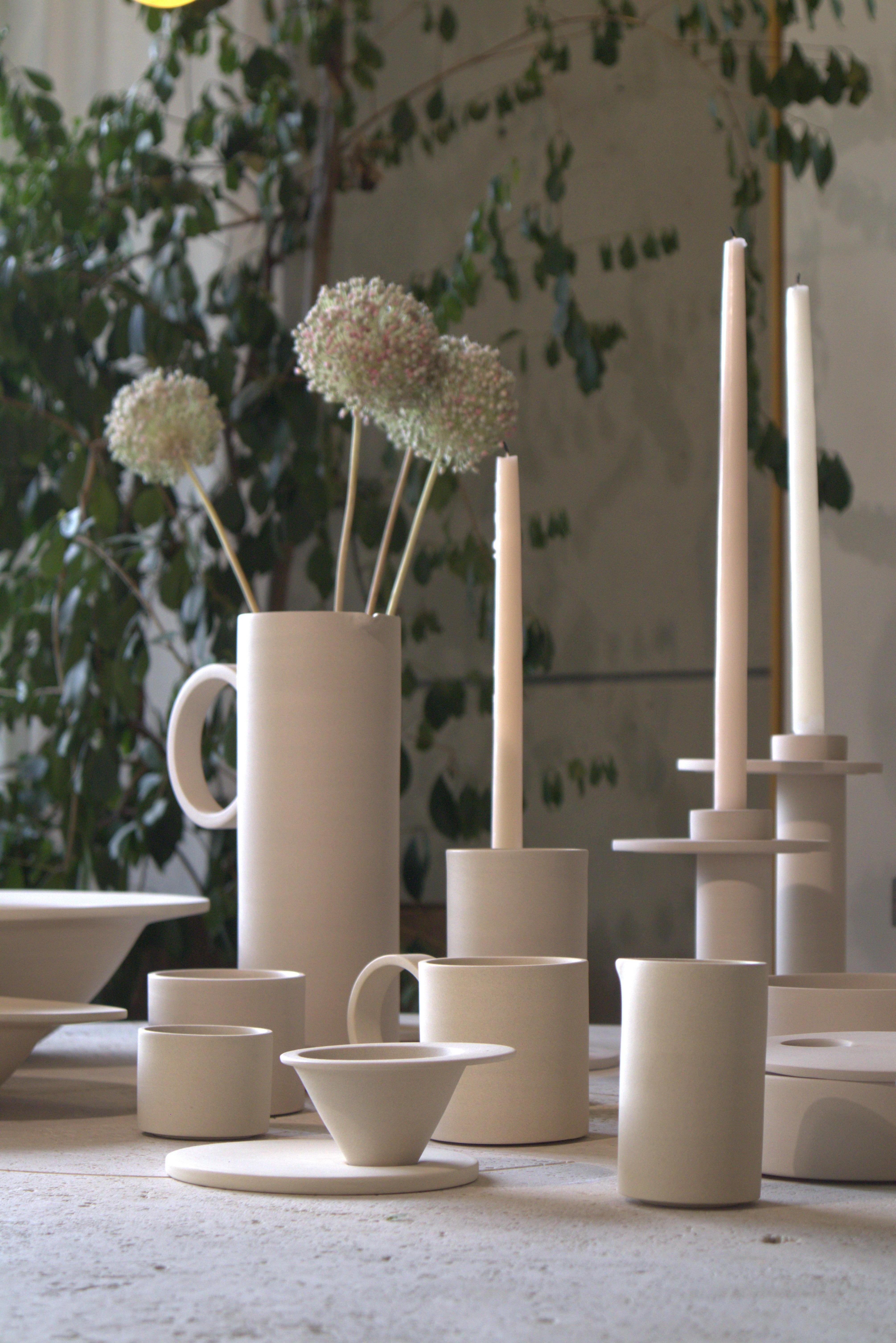 XXI secolo e contemporaneo ETER DRINK-WARE - Tazza per acqua - EUCLID COLLECTION . Argilla fatta a mano in vendita