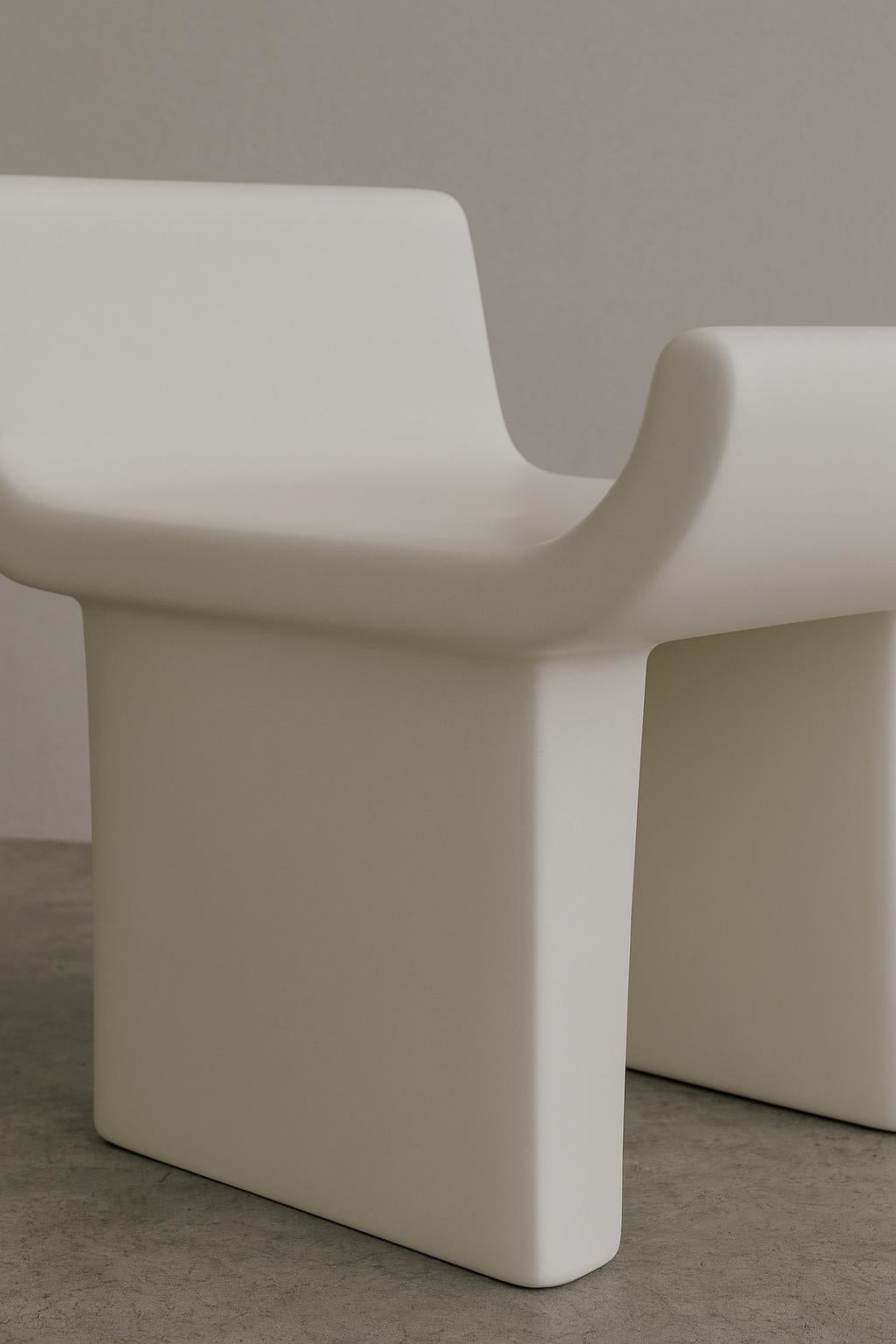 Contemporary Brutalist Clay Sculptural Chair  ÉTER Furniture, FACIES For Sale